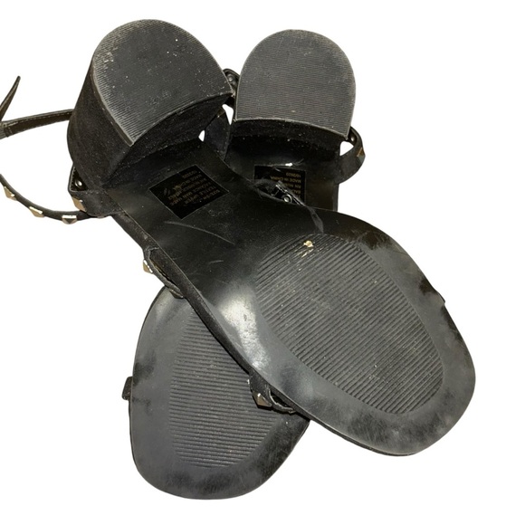 Torrid Black Studded Strappy Block Heel wide width size 9 9w sandals - Picture 6 of 7